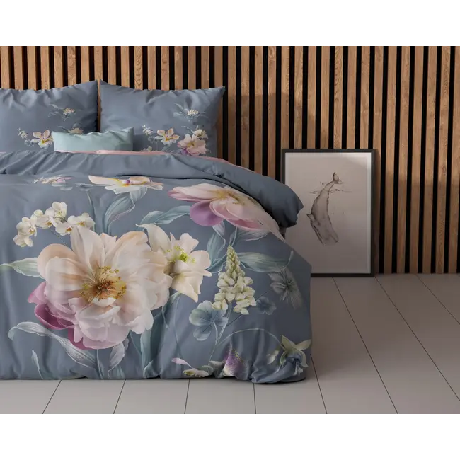 Microvezel dekbedovertrek Gigi blauw