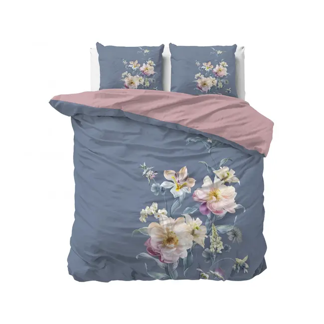 Microvezel dekbedovertrek Gigi blauw