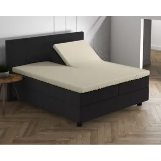 Dreamhouse Splittopper hoeslaken - dubbel jersey - crème