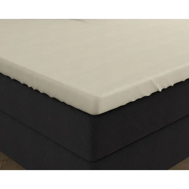 Splittopper hoeslaken - dubbel jersey - crème