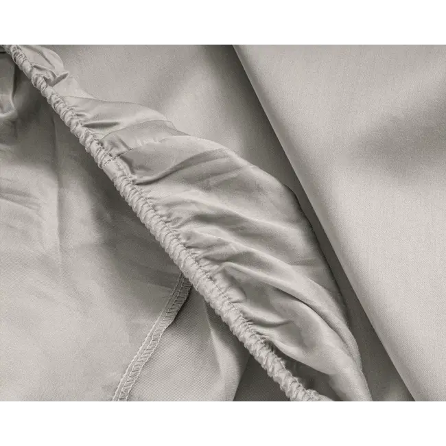 Hoeslaken - katoen satijn - crème