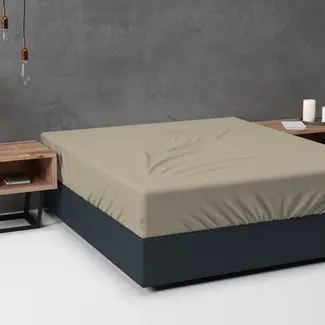 Dreamhouse Hoeslaken - flanel - taupe