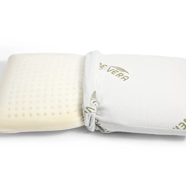 Orthopedisch kussen met visco-gel traagschuim vulling - tijk met Aloe Vera behandeling