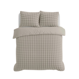 Sleeptime Fleece dekbedovertrek Pom Pom - Beige