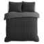 Fleece dekbedovertrek Pom Pom - Antraciet