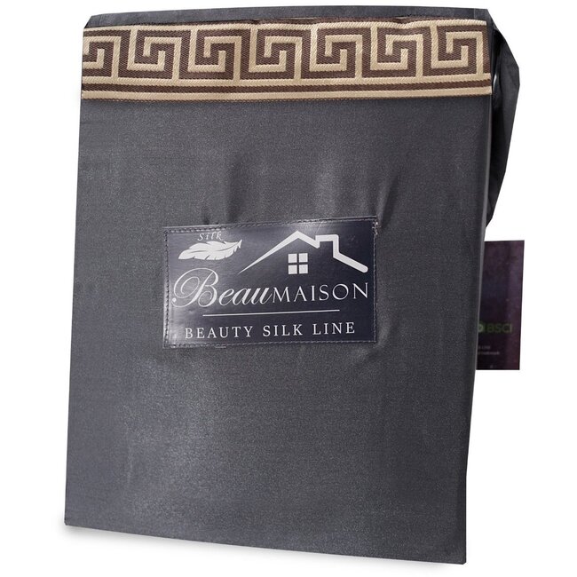 Glans satijn dekbedovertrek Lace - Grijs