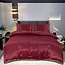 Beauty Silk Glans satijn dekbedovertrek Lace - Burgundy