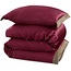 Glans satijn dekbedovertrek Lace - Burgundy