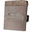 Glans satijn dekbedovertrek Lace - Taupe