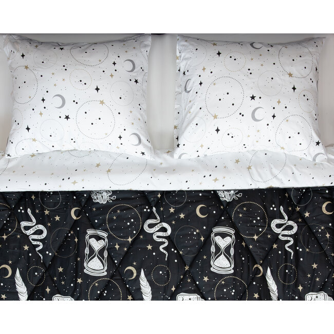 Dekbed zonder overtrek inclusief kussensloop - Gothic Magic - Microvezel - 300gsm