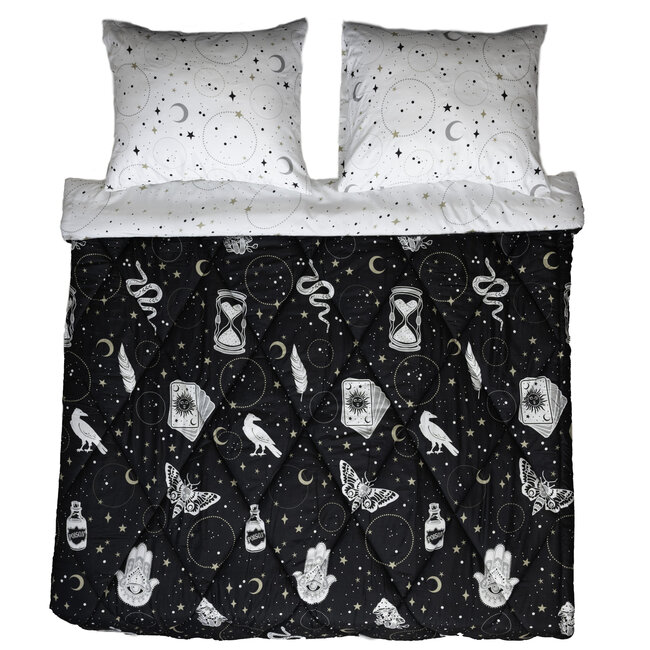 Dekbed zonder overtrek inclusief kussensloop - Gothic Magic - Microvezel - 300gsm