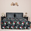 .Decoware® Dekbed zonder overtrek inclusief kussensloop - Skulls & Roses - Microvezel - 300gsm