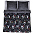 Dekbed zonder overtrek inclusief kussensloop - Skulls & Roses - Microvezel - 300gsm
