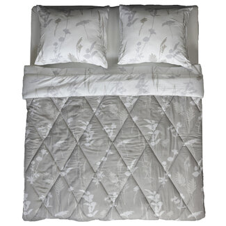 .Decoware® Dekbed zonder overtrek inclusief kussensloop - Silhouette Leaves - Microvezel - 300gsm