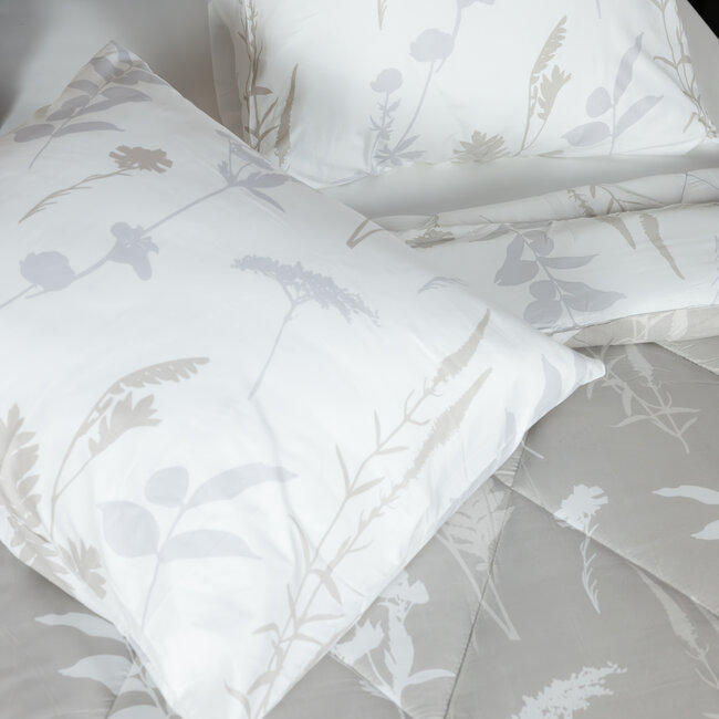Dekbed zonder overtrek inclusief kussensloop - Silhouette Leaves - Microvezel - 300gsm