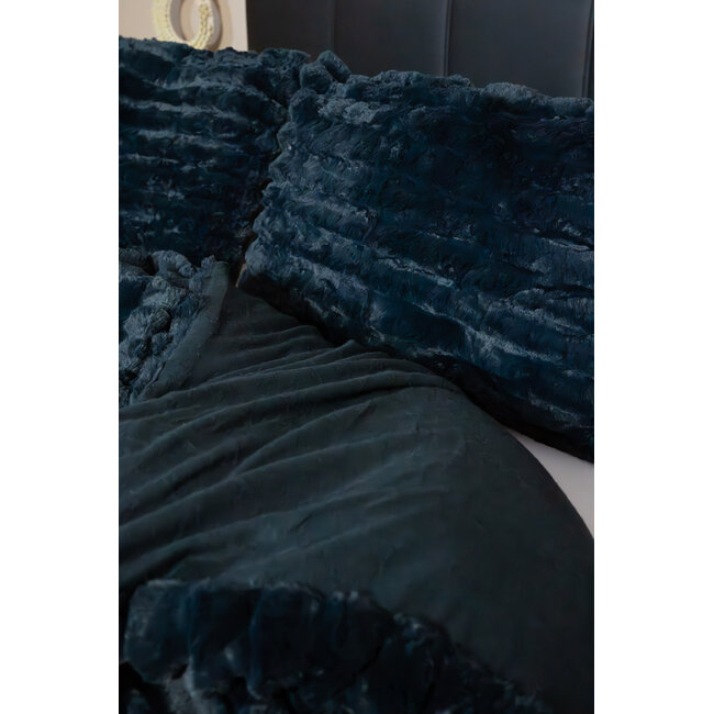 Rabbit Faux Fur dekbedovertrek - Blauw