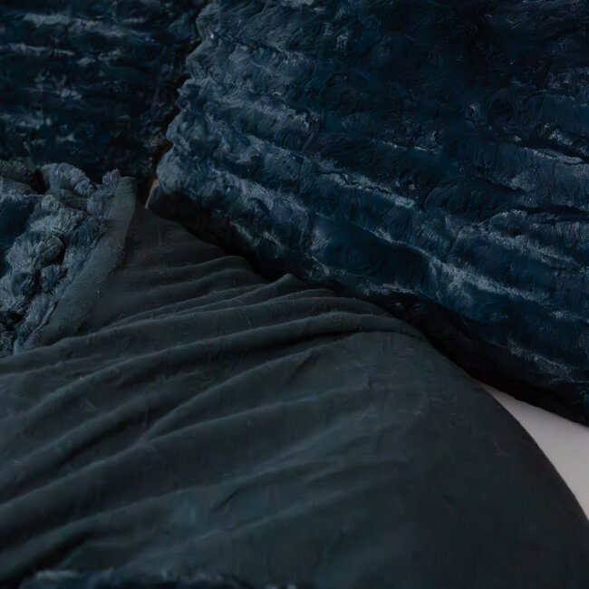 Rabbit Faux Fur dekbedovertrek - Blauw