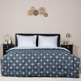 .Decoware® Dekbed zonder overtrek inclusief kussensloop - Nothern Stars- Microvezel - 300gsm