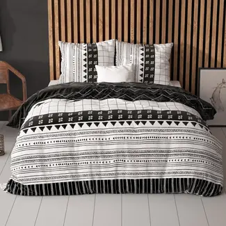 Sleeptime Polykatoen dekbedovertrek Artic Stripe - Wit  -Lits-jumeaux (240x220 + 2st 60x70 cm)