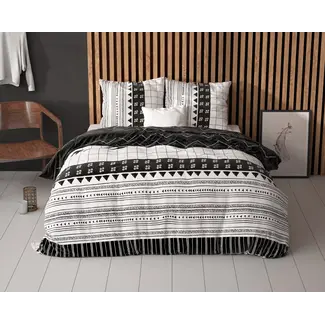 Sleeptime Polykatoen dekbedovertrek Artic Stripe - Wit