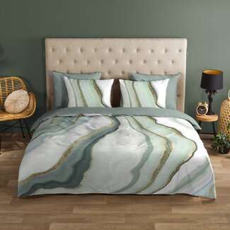 Good Morning Katoen dekbedovertrek Quincy Sage
