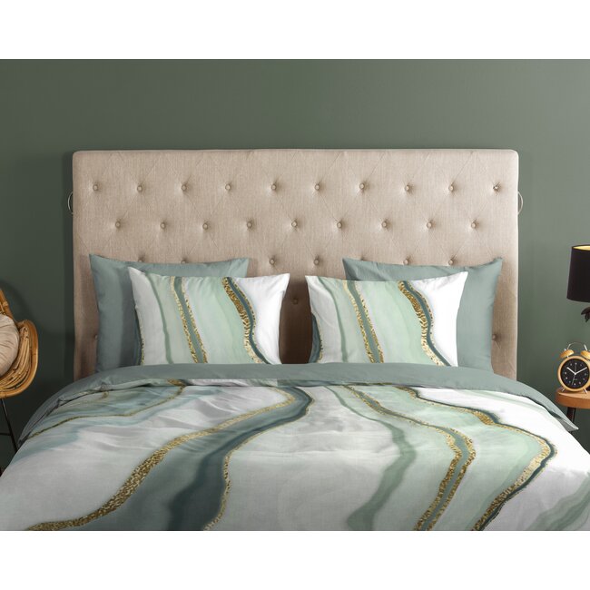 Katoen dekbedovertrek Quincy Sage