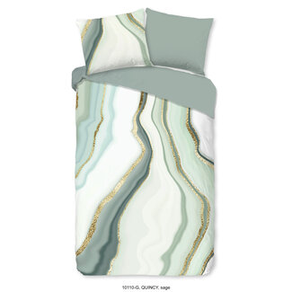 Good Morning Katoen dekbedovertrek Quincy Sage