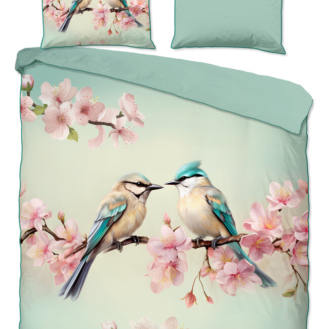 Katoensatijn dekbedovertrek Minne