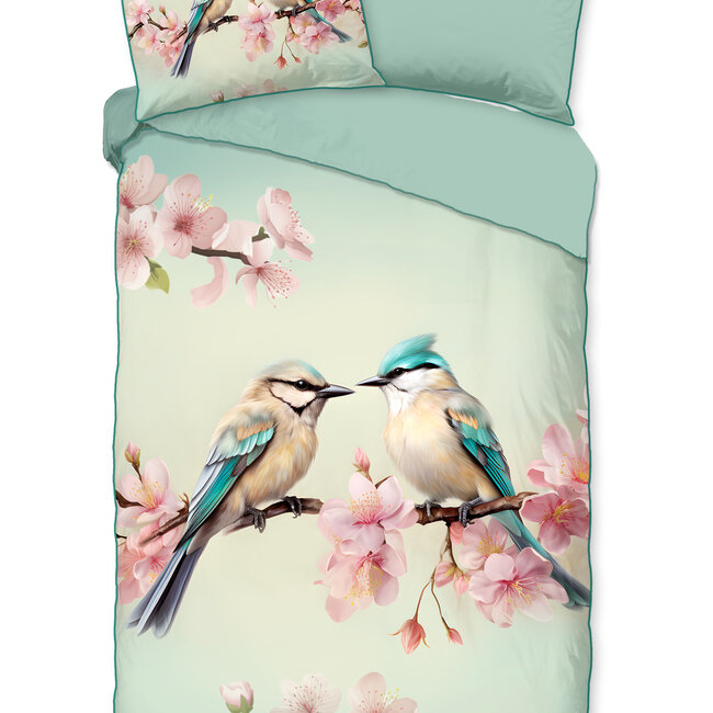 Katoensatijn dekbedovertrek Minne