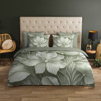 Good Morning Katoen dekbedovertrek Artdeco Sage