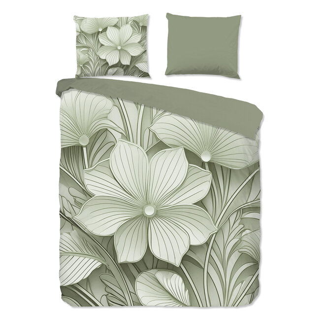 Katoen dekbedovertrek Artdeco Sage