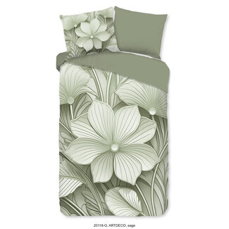 Good Morning Katoen dekbedovertrek Artdeco Sage