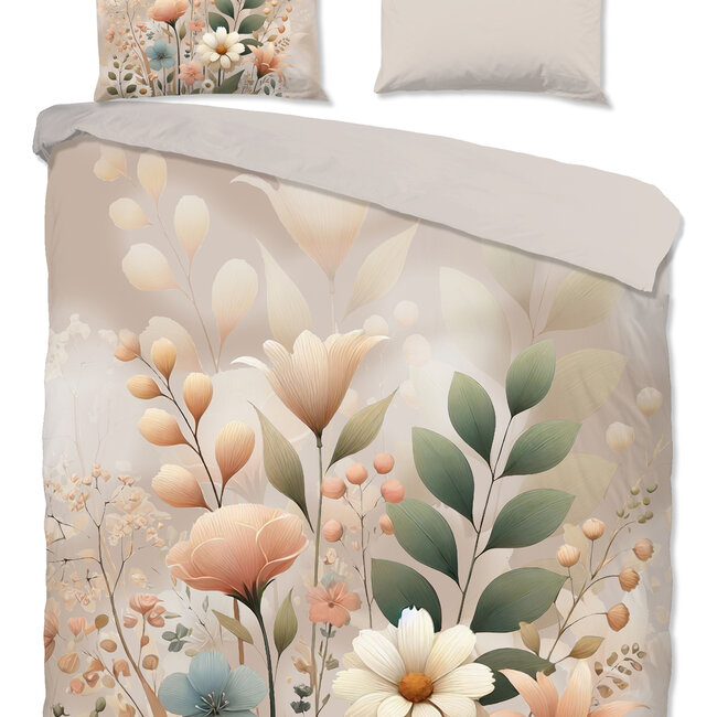 Katoen dekbedovertrek Ingrid Sand