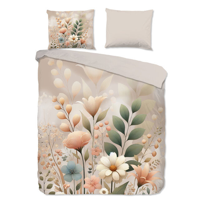 Katoen dekbedovertrek Ingrid Sand