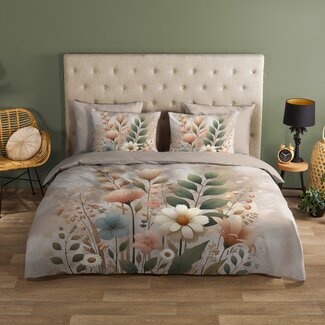 Good Morning Katoen dekbedovertrek Ingrid Sand