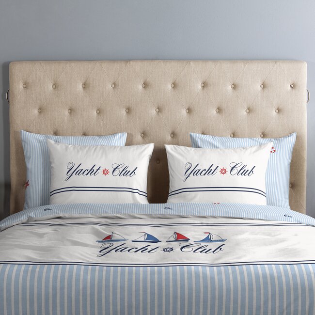 Katoen dekbedovertrek Yachtclub Blue