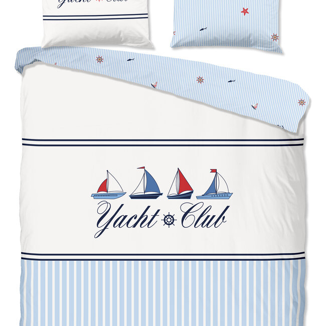 Katoen dekbedovertrek Yachtclub Blue