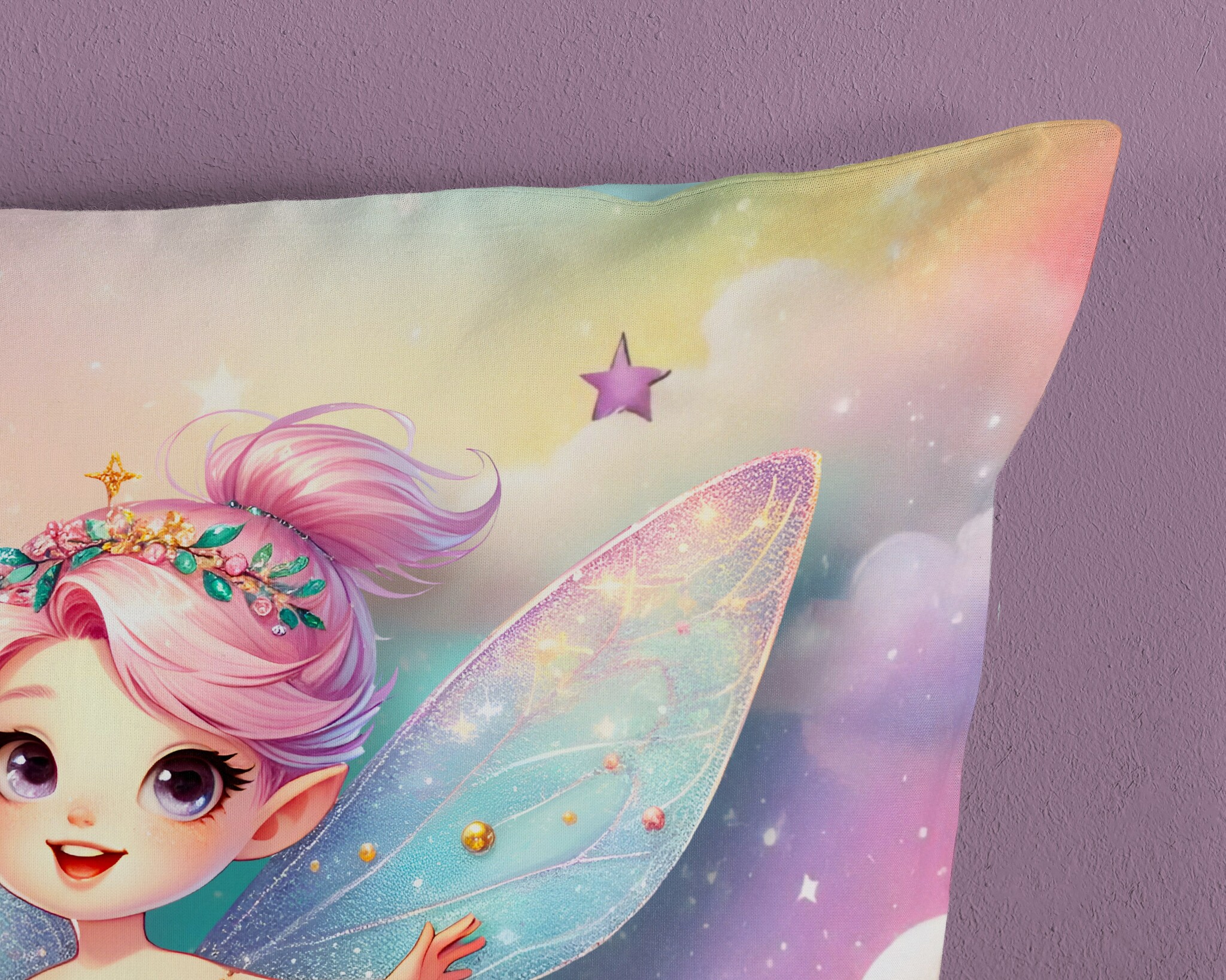 Katoen kinderdekbedovertrek Twinkle - 140x220 + 60x70 cm