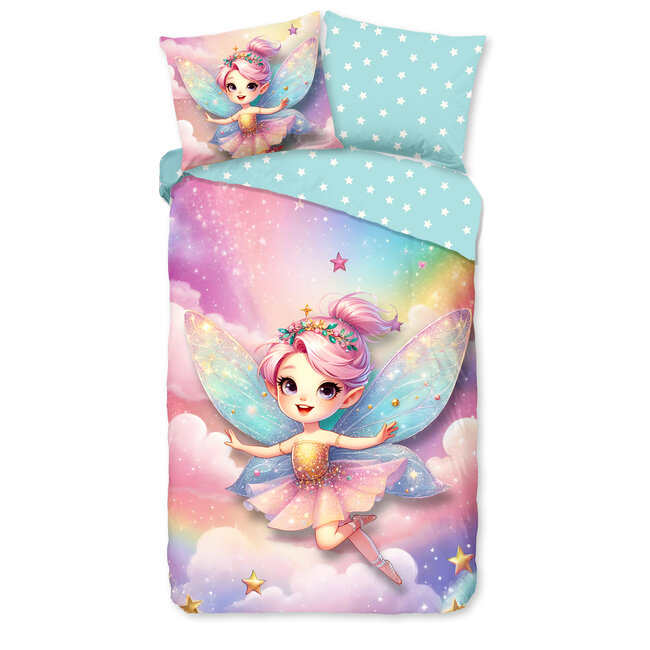 Katoen kinderdekbedovertrek Twinkle - 140x220 + 60x70 cm