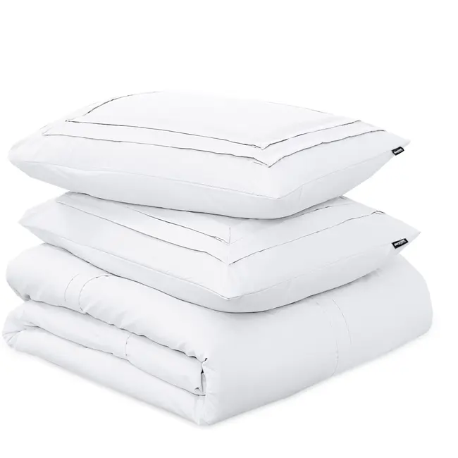 Microvezel dekbedovertrek Tailored - Wit