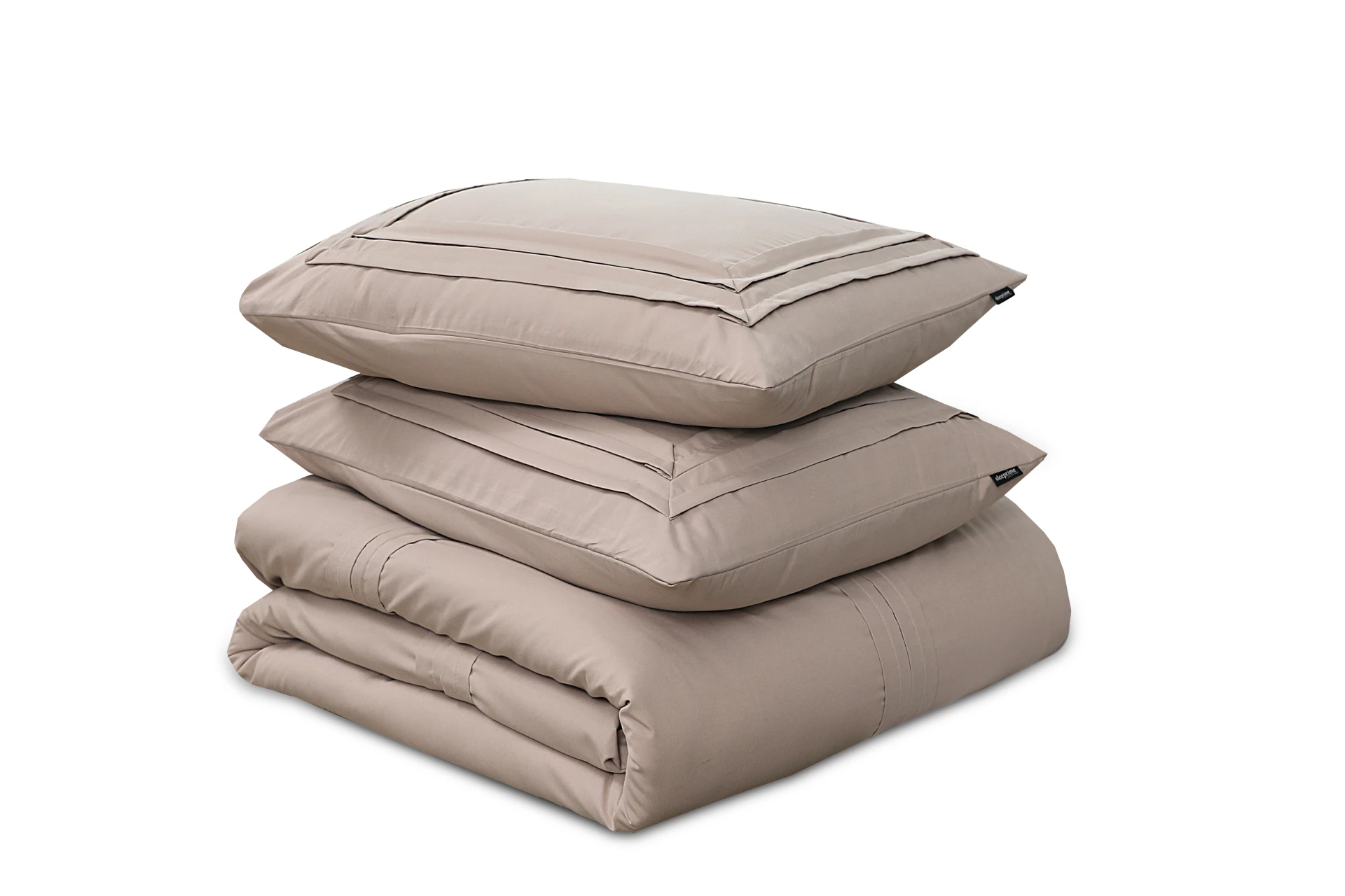 Microvezel dekbedovertrek Tailored - Taupe