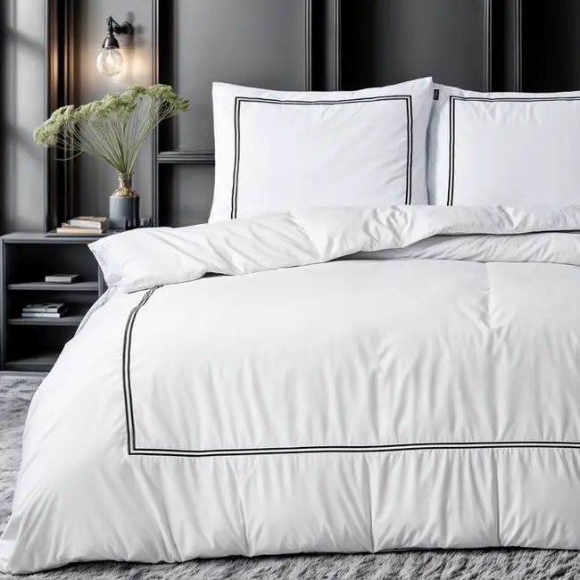 Microvezel dekbedovertrek Brata - Wit