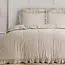 Dekbedovertrek Ruffles - taupe - microvezel - 1-persoons (140x220 + 60x70 cm)