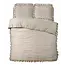 Microvezel dekbedovertrek Ruffles - Taupe