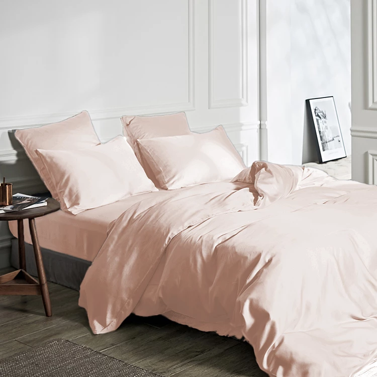Bamboe dekbedovertrek Blush Roze