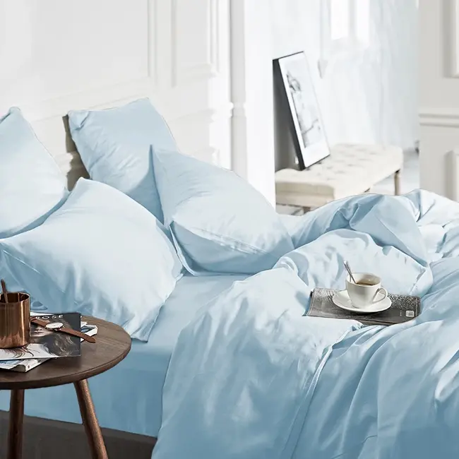 Bamboe dekbedovertrek Blauw