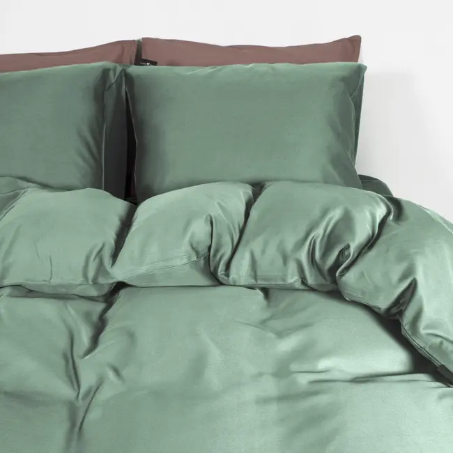 Bamboe dekbedovertrek Groen