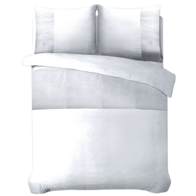 Microvezel dekbedovertrek Berlin - Wit