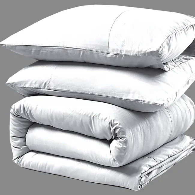 Microvezel dekbedovertrek Berlin - Wit