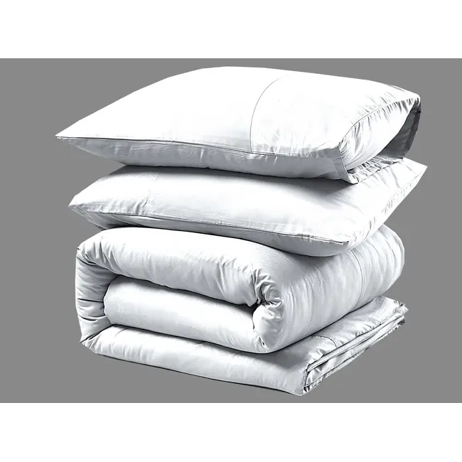 Microvezel dekbedovertrek Berlin - Wit